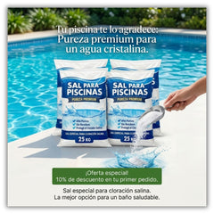 PACK 4 SACOS Sal Piscinas 25 KG unidad