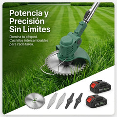 Desbrozadora de batería con 2 baterías de 21V